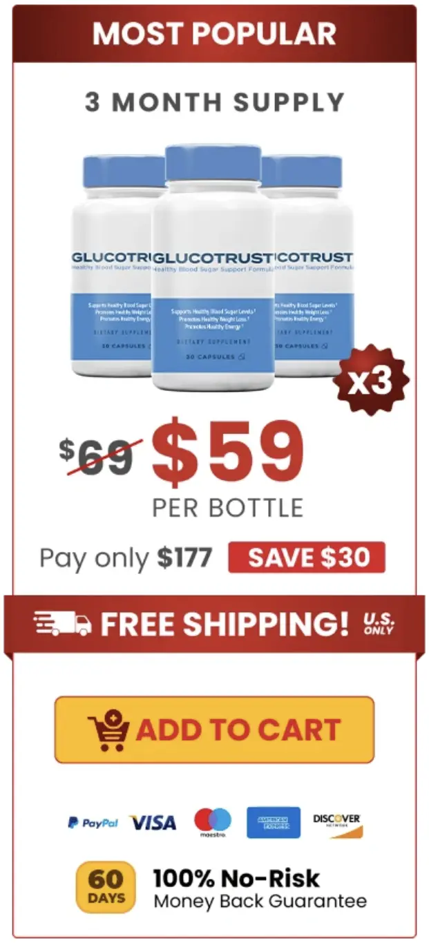 Order GlucoTrust 3 bottles with free bonuses