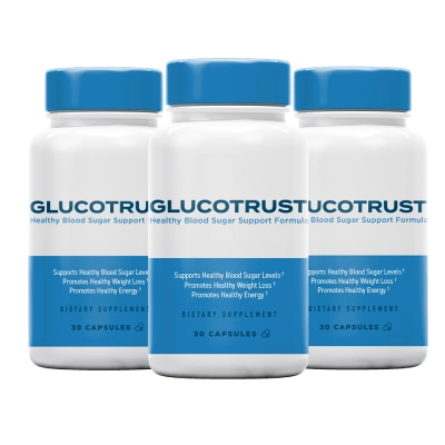 GlucoTrust blood sugar support supplement bottle